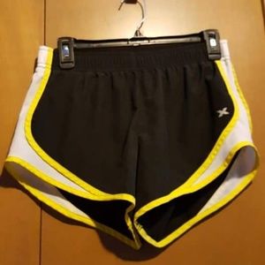 Black and Yellow running shorts